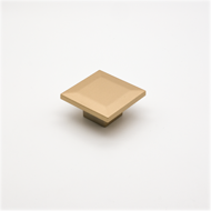 Cabinet Knob - Satin Brass Fi
