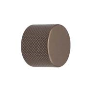 Cabinet Knob - Matt Black Finish - 25mm