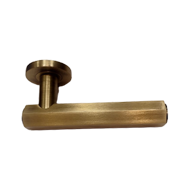 Hexa Door Mortise Handle on Rose- Antiq