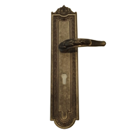 Ortensia Door Lever Handle on Plate - S