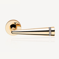 LED MESH Crystal Mortise Handle On Rose
