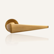 KOMFORT Mortise Handle on Rose - Patine