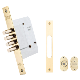 Door Lock - 52mm - Stainless Steel Fini