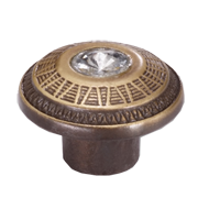Cabinet Knob - 41mm - Clear Crystal wit