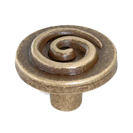 Cabinet Knob - 22mm - Antique Brass Tru