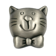 Antique Cat Kids Cabinet Knob