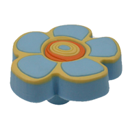 Kids Flower Cabinet Knob in Blue Colour