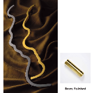 Door Handle - L873mm -  Brass, Polished