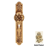 Queen Single Fixed Door Knob on Plate -
