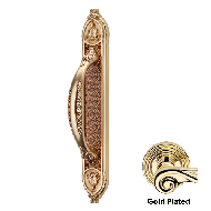 AISHA Door Pull Handle on Plate - Gold 