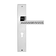Reflex Crystal Lever Handle on Plate in