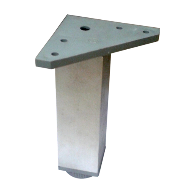 Square Furniture Leg - Aluminium Finish