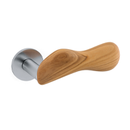 CHELSEA WOOD Door Handle With Yale Key 