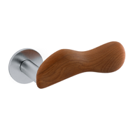 CHELSEA WOOD Door Handle With Yale Key 