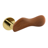 CHELSEA WOOD Door Handle With Yale Key 