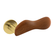 CHELSEA WOOD Door Handle With Yale Key 