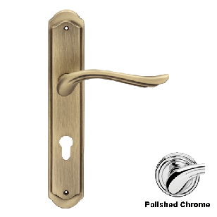 ARIA Door Lever handle on Plate - Polis