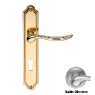 BETA Lever Door Handle on Plate - Satin