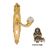 Brilliant Crystal Mortise Handle on Pla