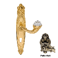 Brilliant Crystal Mortise Handle on Pla