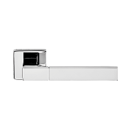 Thais Door Handle on Rose - Polished Ch