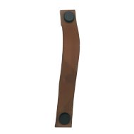 Leather Cabinet Handle - 190mm - Black 