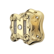 Tiffany Mesh Crystal Fixed - Door Knob 