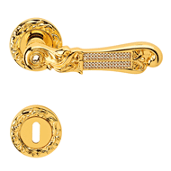 TIFFANY Mesh Crystals Door Lever Handle