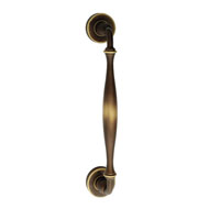 Tosca Door Pull Handle in Aged Brass Fi