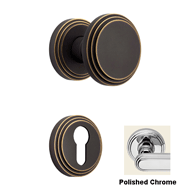 Chic Turnable Door Knob On Rose - Polis