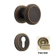 Chic Turnable Door Knob On Rose - Patin