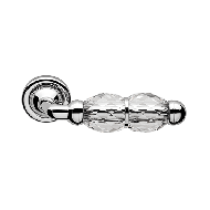 Crystal Mortise Handle On Rose - Polish
