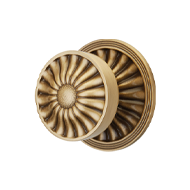 DAISY Fixed Door Knob On Rose - Patin M