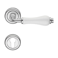 Dalia White porcelain Mortise Handle On