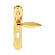 Delfino Mortise Handle On Plate - Chrom