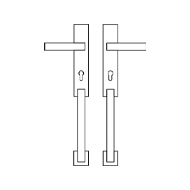 Duna Door Entrance Set - 2 Door Handles