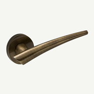 Lever Handle on rose - Bronze Finish