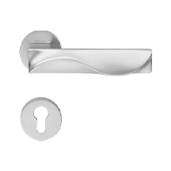 Duna Mortise Handle On Rose - Chrome Pl