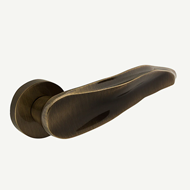 ORPHIC Lever Handle on rose - Bronze Fi