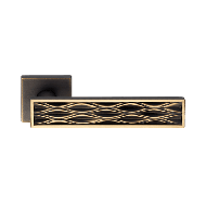 Dynamic Mortise Handle On Rose - Bronze