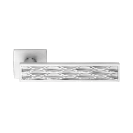 Dynamic Mortise Handle On Rose - Chrome