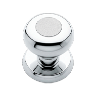 Elika Fixed Door Knob On Rose - 60mm - 