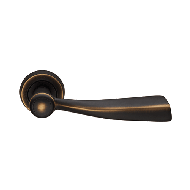 Elika Mortise Handle On Rose - Bronze M
