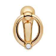 Elika Crystal Door Knocker - Gold Plate