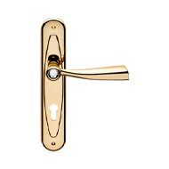 Elika Crystal Mortise Handle On Plate -