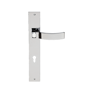 Elika Crystal Mortise Handle On Plate -