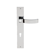 Elios Crystal Mortise Handle On Plate -