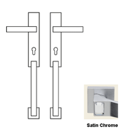 Elios Crystal 2 Door Handles + 2 Pull H