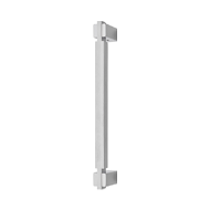 Elle Door Pull Handle - Satin Chrome + 