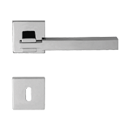 Elle Mortise Handle On Rose - Satin Chr